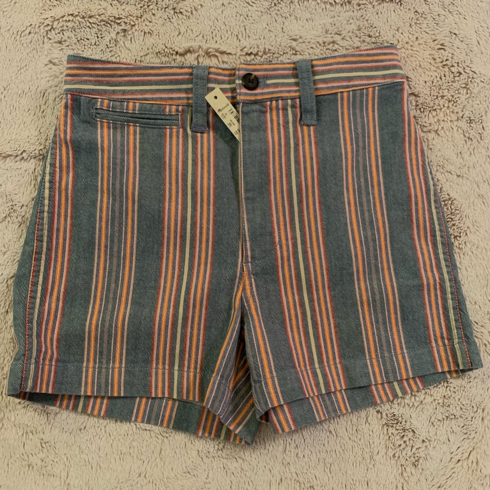 NWT Madewell Rainbow Jean Shorts - Picture 6 of 9